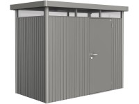 Biohort Plechový domek HighLine H1 stand. dveře, křem.šedá, 275 x 155 x 222 cm