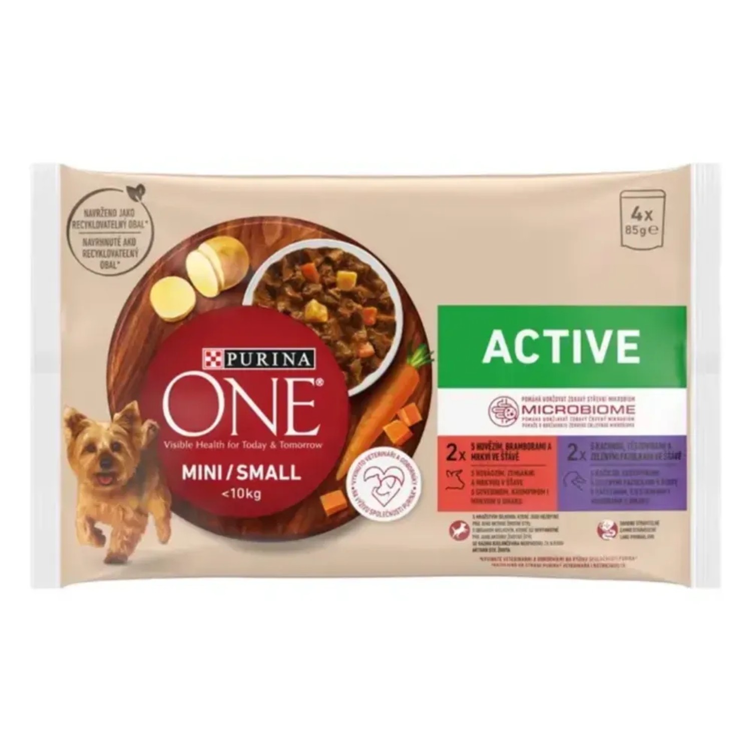 Purina ONE MINI kapsa(4x85g/sac)hov kach