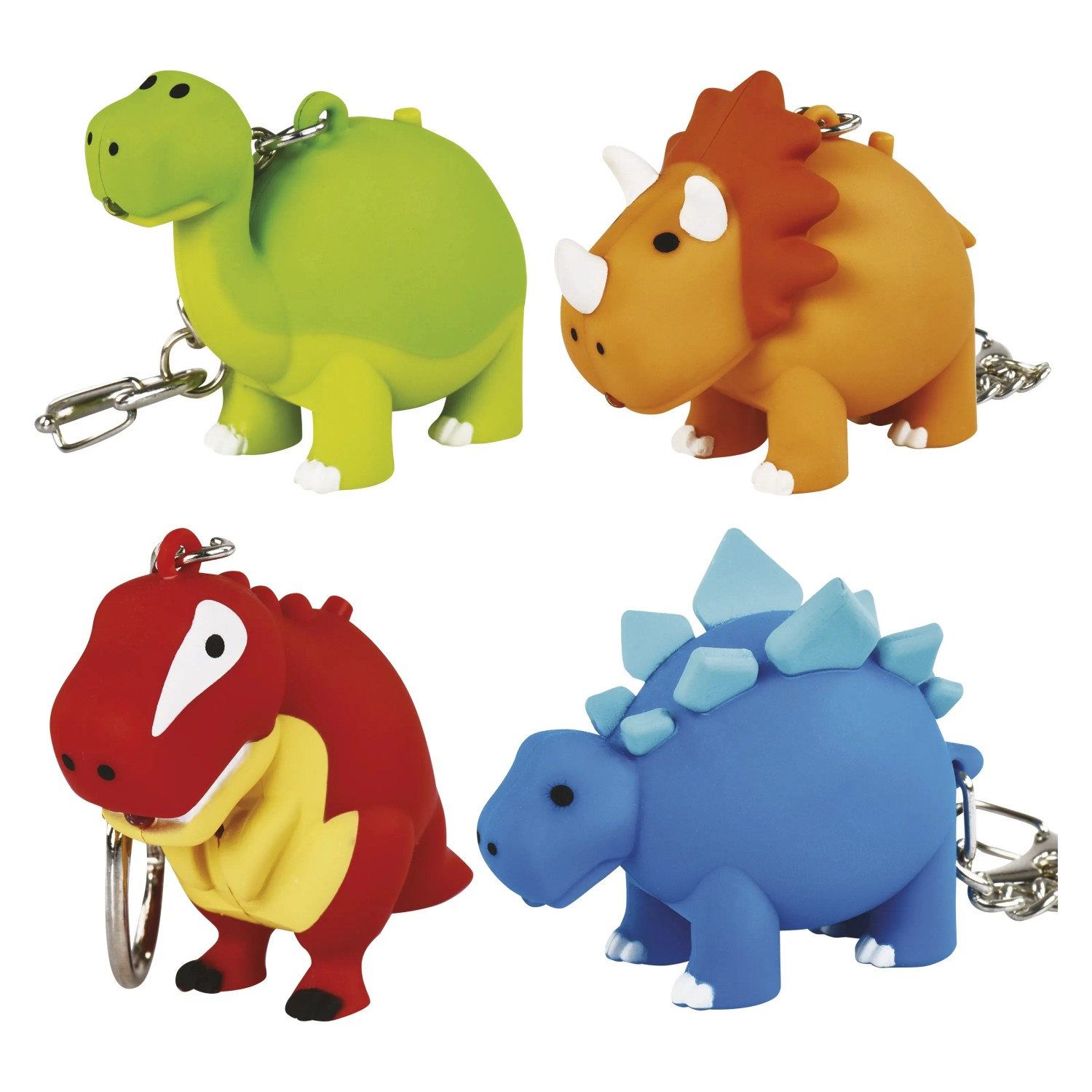 EMOS LED klíčenka - dinosauři se zvukem na baterie, různé druhy