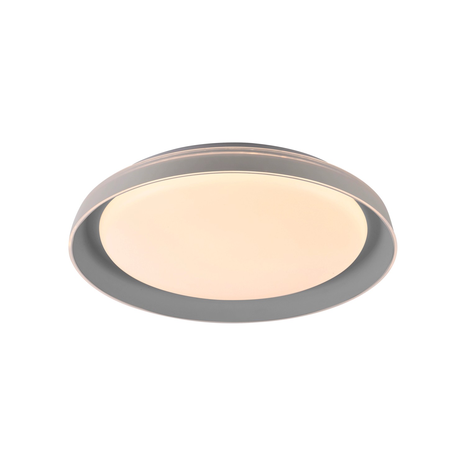 JUST LIGHT LED stropní svítidlo SATI šedé 19,5W 1200lm 3000K pr. 43 x 8,5 cm