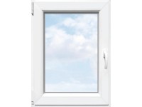TeraGlass Okno plastové 4-komorové, 2-sklo, bílé, 600 x 900 x 60 mm, L