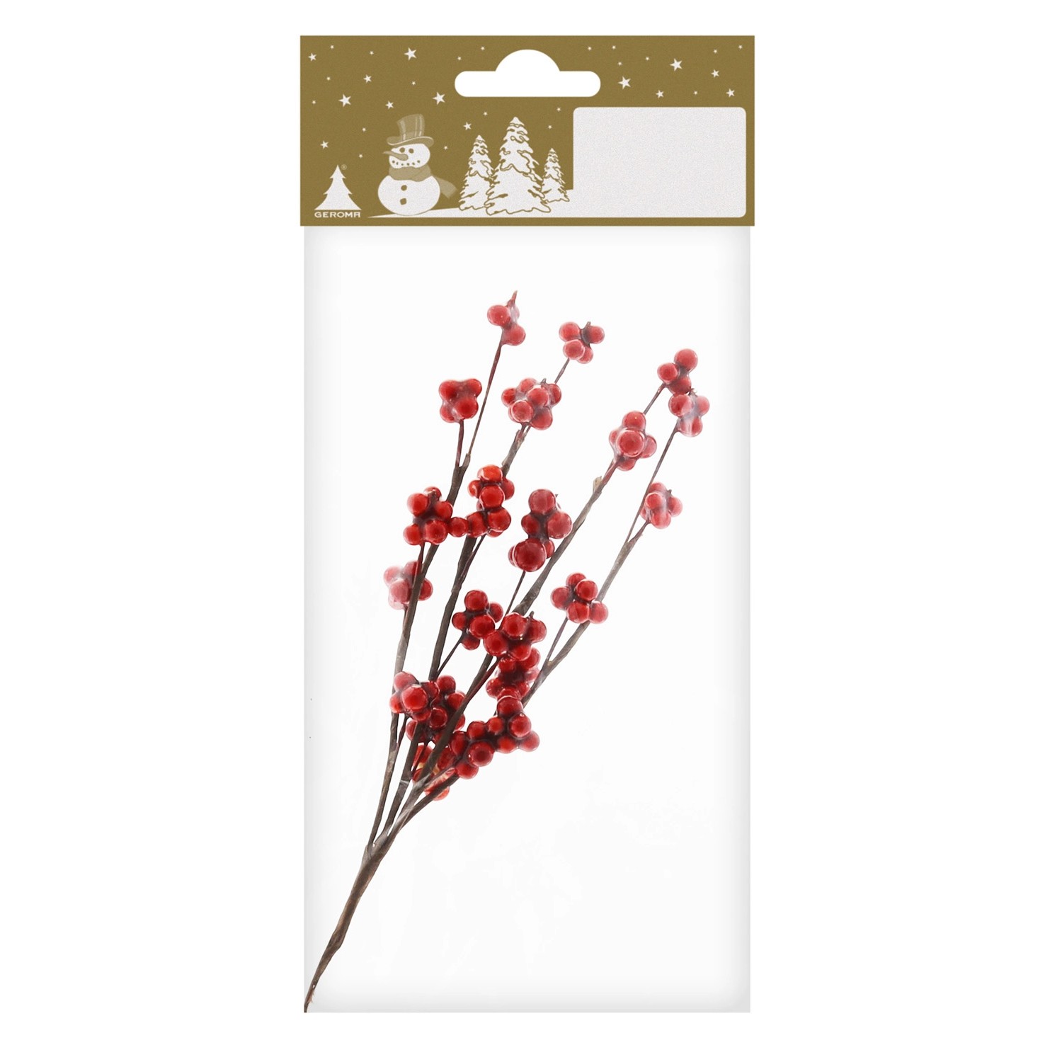 Větvička s malými červenými bobulemi, 15 cm