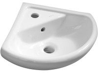 Alcadrain Umyvadlo rohové Siti s otvorem