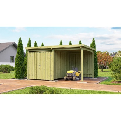 Weka Dřevěný úložný domek 607 var. 1, tlaková impregnace, 389 x 288 cm