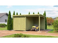 Weka Dřevěný úložný domek 607 var. 1, tlaková impregnace, 389 x 288 cm