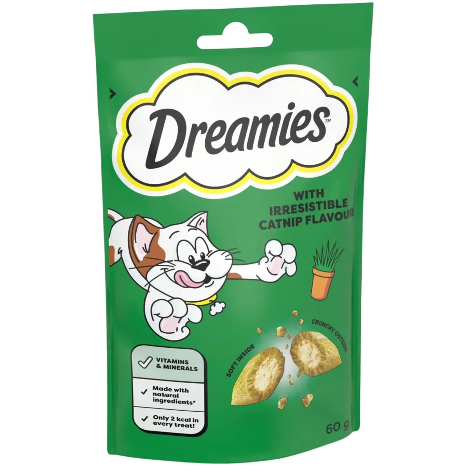 Whiskas Dreamies Pochoutka 60g - Catnip
