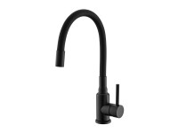 Alveus Stojánková páková dřezová baterie s flexi hadicí Mintas černá matná Alveus Stojánková páková dřezová baterie s flexi hadicí Mintas černá matná