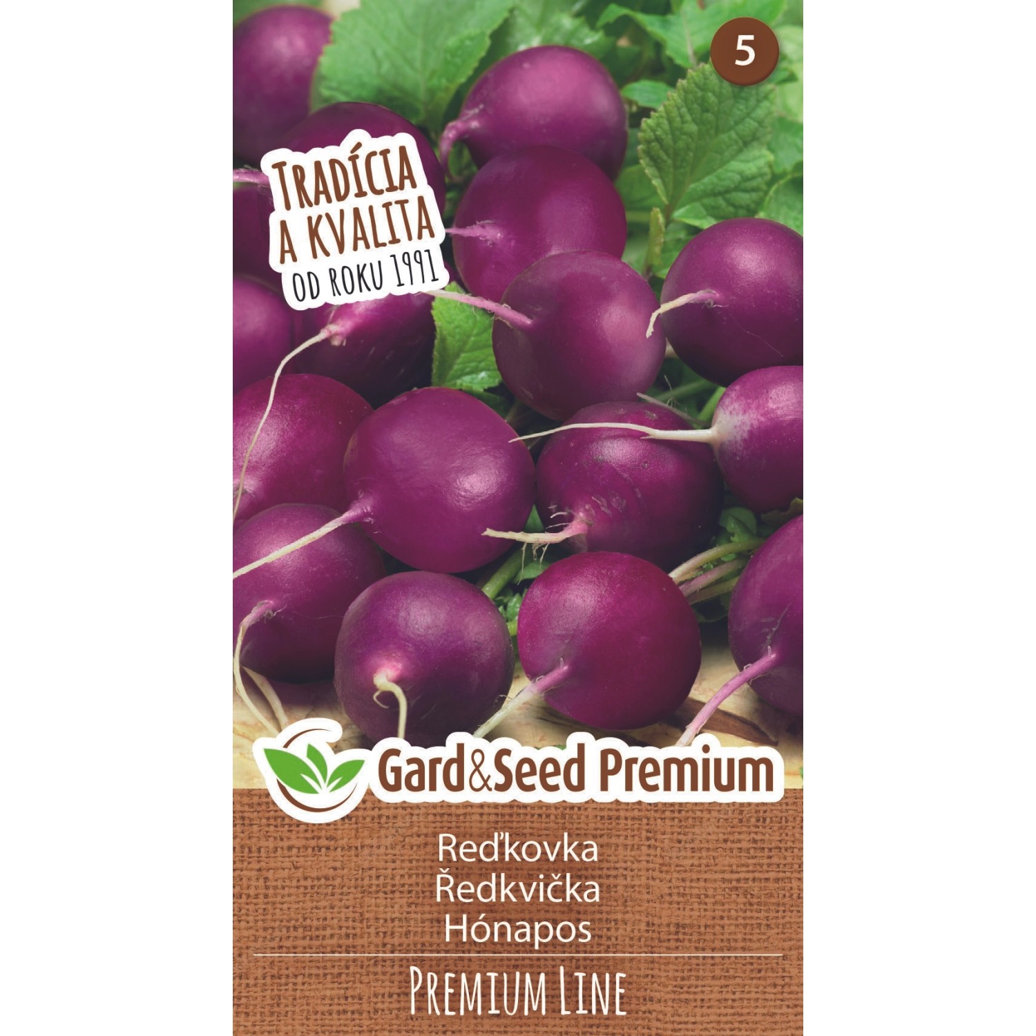 GardenSeed Premium Semínka Ředkvička fialová PREMIUM