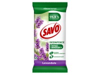 SAVO Dezinfekční čisticí ubrousky Levandule 30 ks