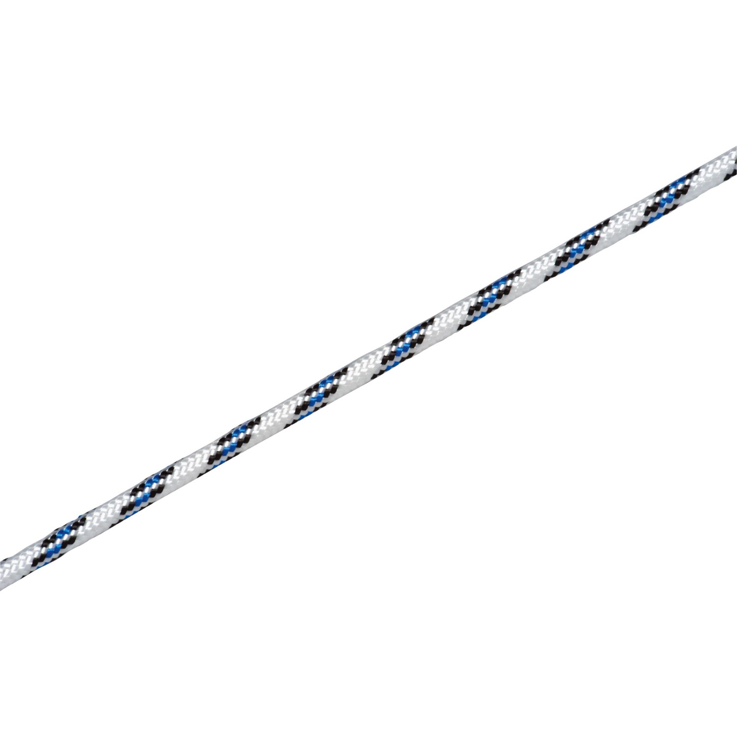 LUX Polypropylenové lano pletené bílo-modro-černé, pr. 8 mm - metráž