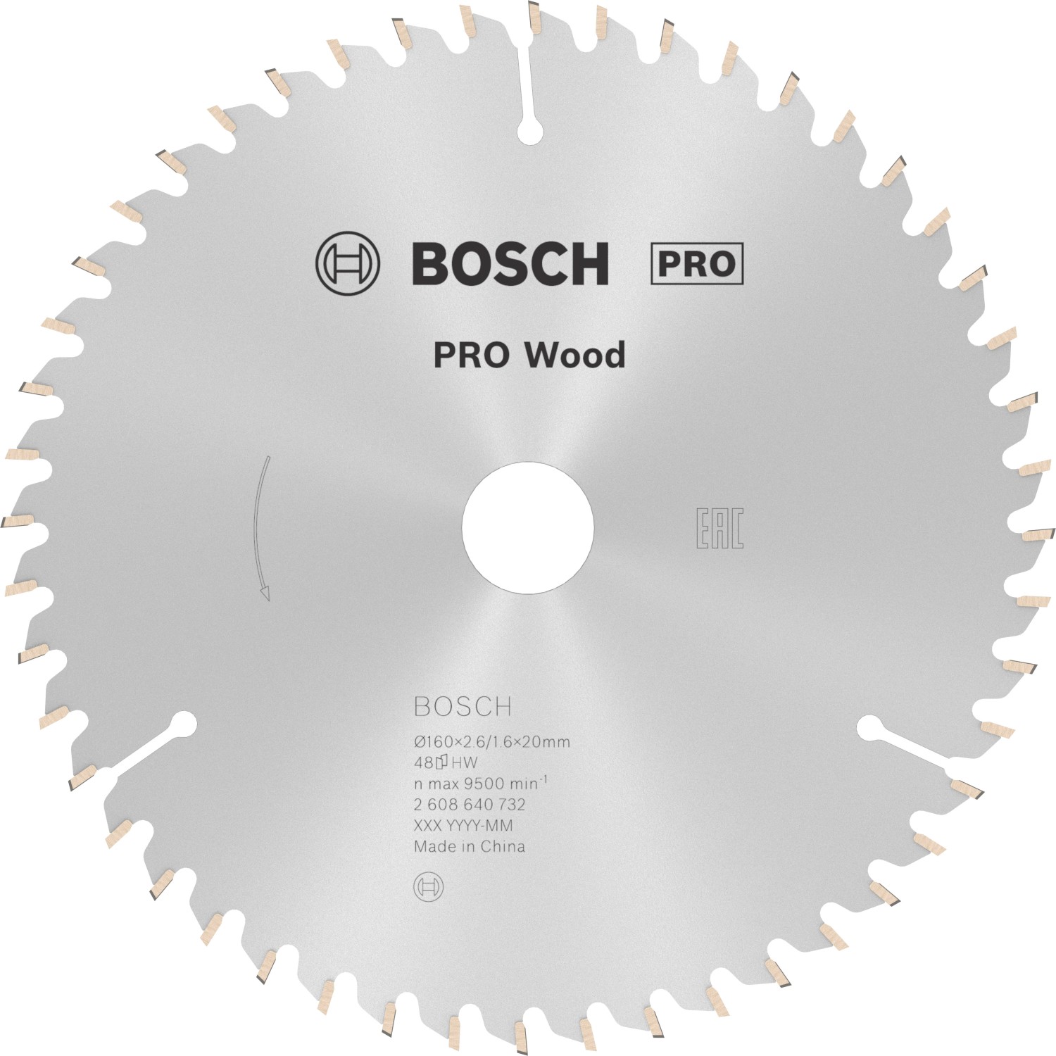 Kotouč pilový Bosch Optiline Wood 160×20/16×2,6 mm 48 z.