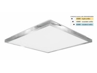 Top Light Koupelnové stropní LED svítidlo Silver HL CCT 24W IP44 2400lm 38x38cm Top Light Koupelnové stropní LED svítidlo Silver HL CCT 24W IP44 2400lm 38x38cm
