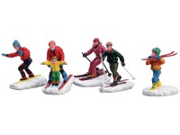 Lemax Vánoční dekorace figurky zimní sporty 5dílná sada