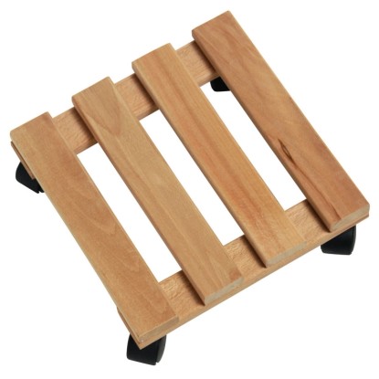 OBI Vozík pod květináč hranatý buk 25 cm x 25 cm