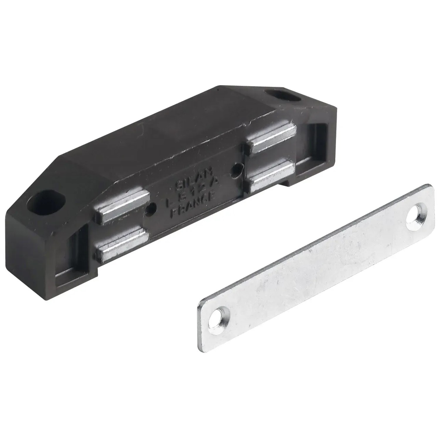 Hettich Magnetická západka, 8 kg, hnědá, 75 x 19 x 17 mm, 2 ks