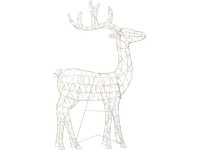 Exteriérová LED drátěná figurka soba, 160 LED, 68 x 105 cm