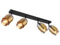 GLOBO 4bodové svítidlo MILLEY černá E27 40 W 650 x 100 x 125 mm