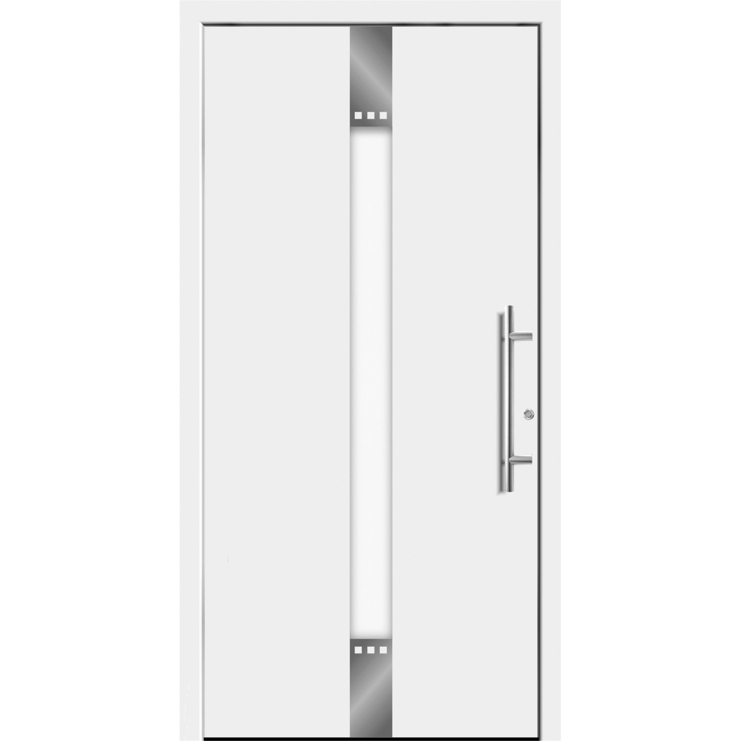 Splendoor Hliníkové vchodové dveře Moderno M440/P, bílé, 110 P