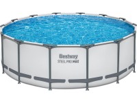Bestway Bazén Steel Pro Max Frame Set (GS) s čerp., sv.šedá, pr. 427 x 122 cm