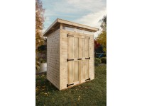 Upyard Dřevěný domek na nářadí Strongbox M vč. základů přírodní 163 x 127 cm