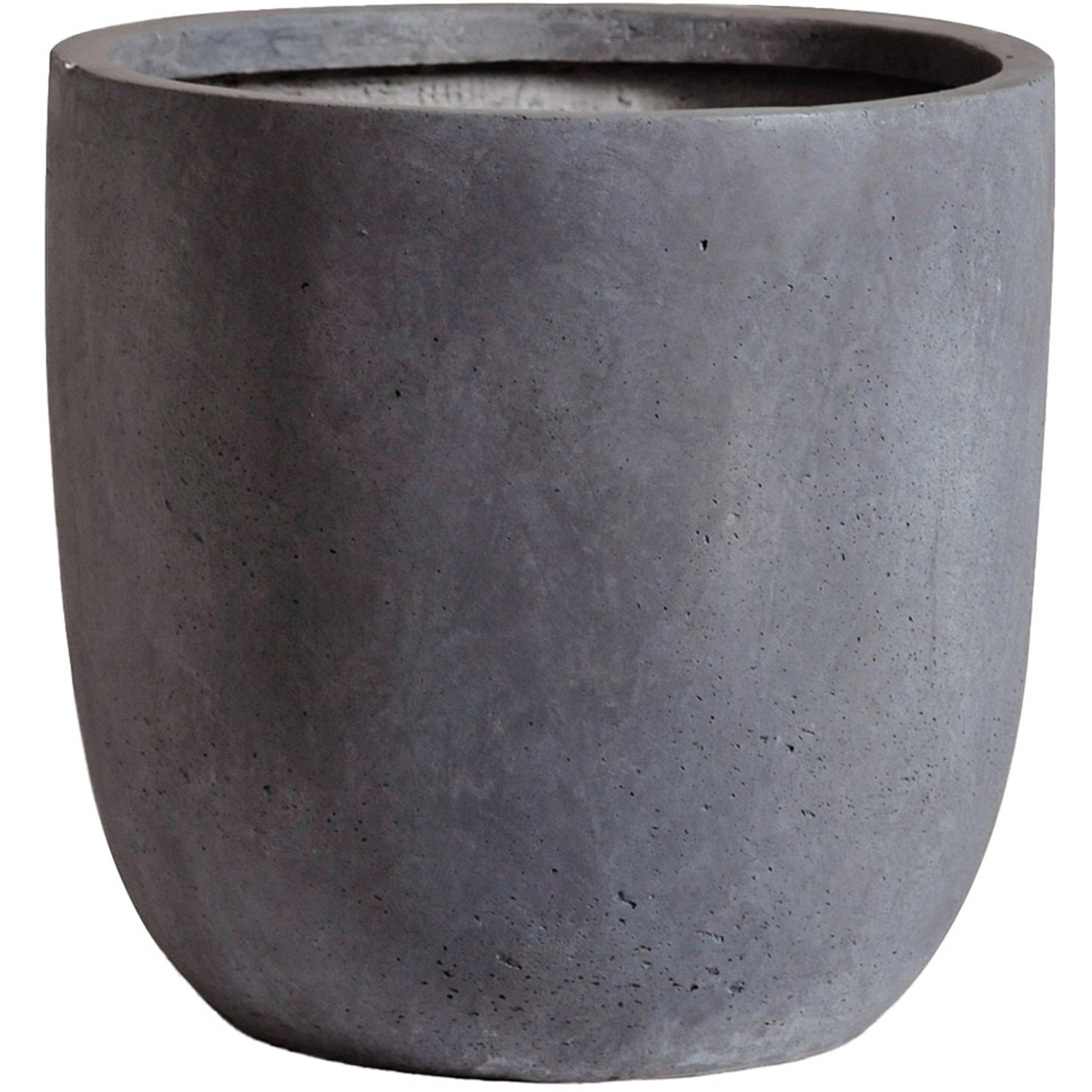 Mega Collections Květináč Clayfibre Egg Pot autentická šedá pr. 45 x 43 cm
