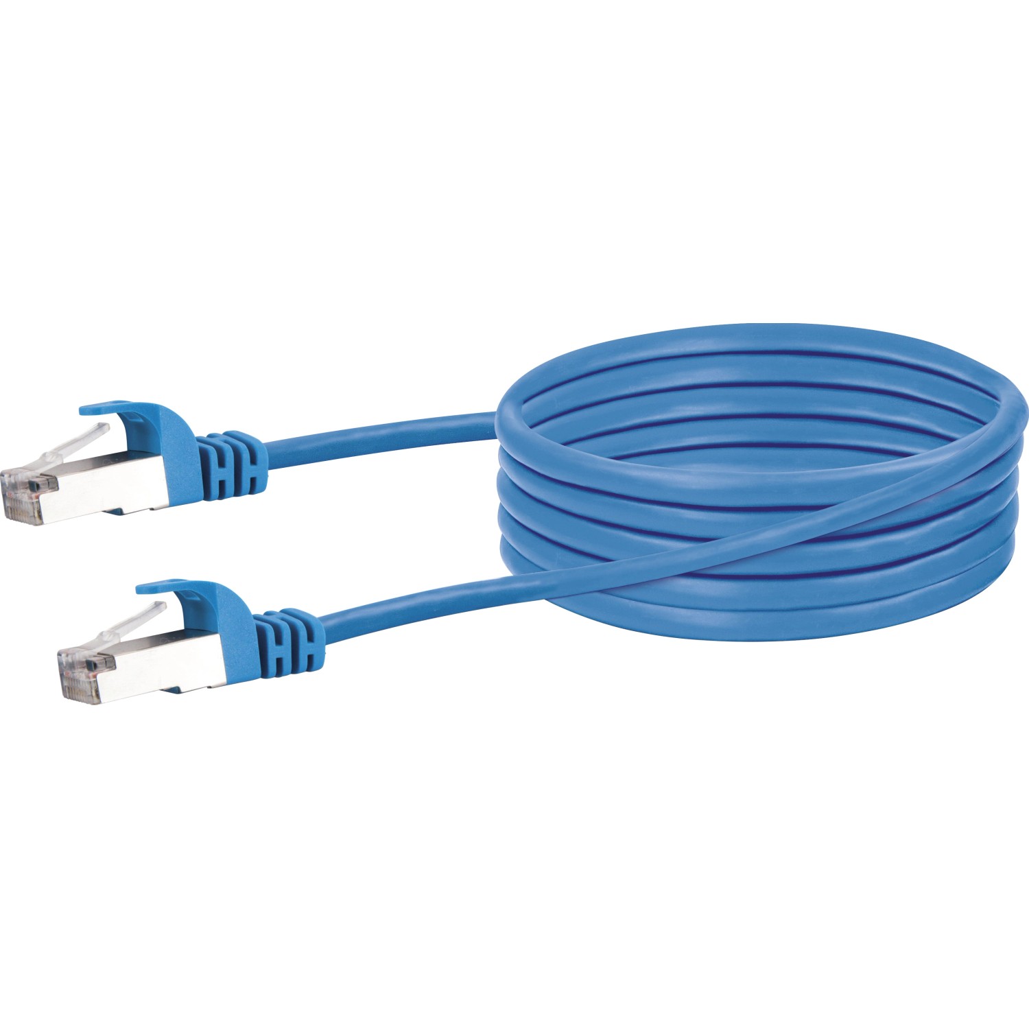 Schwaiger Síťový kabel CAT 6 (S/FTP), modrý, 1 m