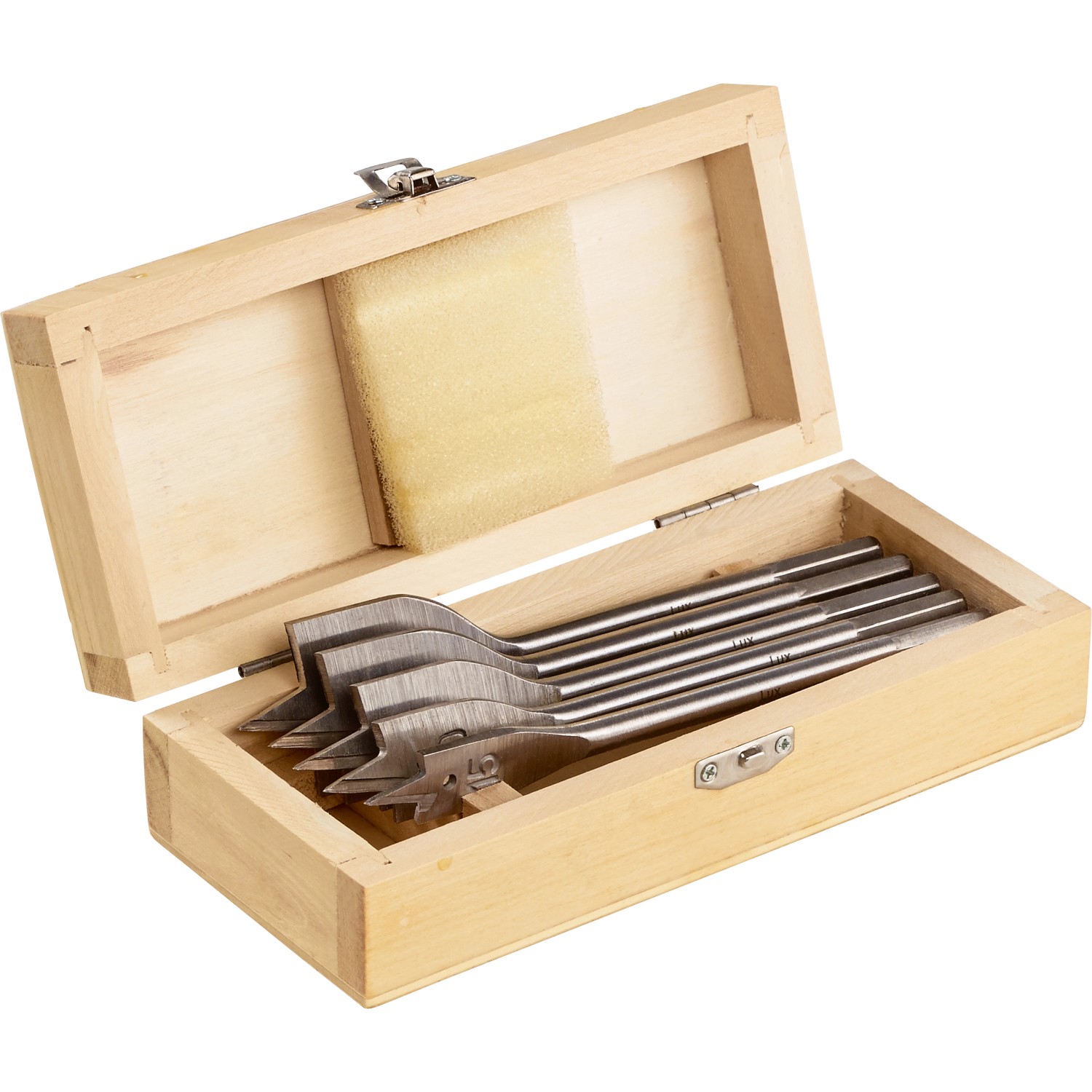 LUX Sada plochých frézovacích vrtáků, 5dílná