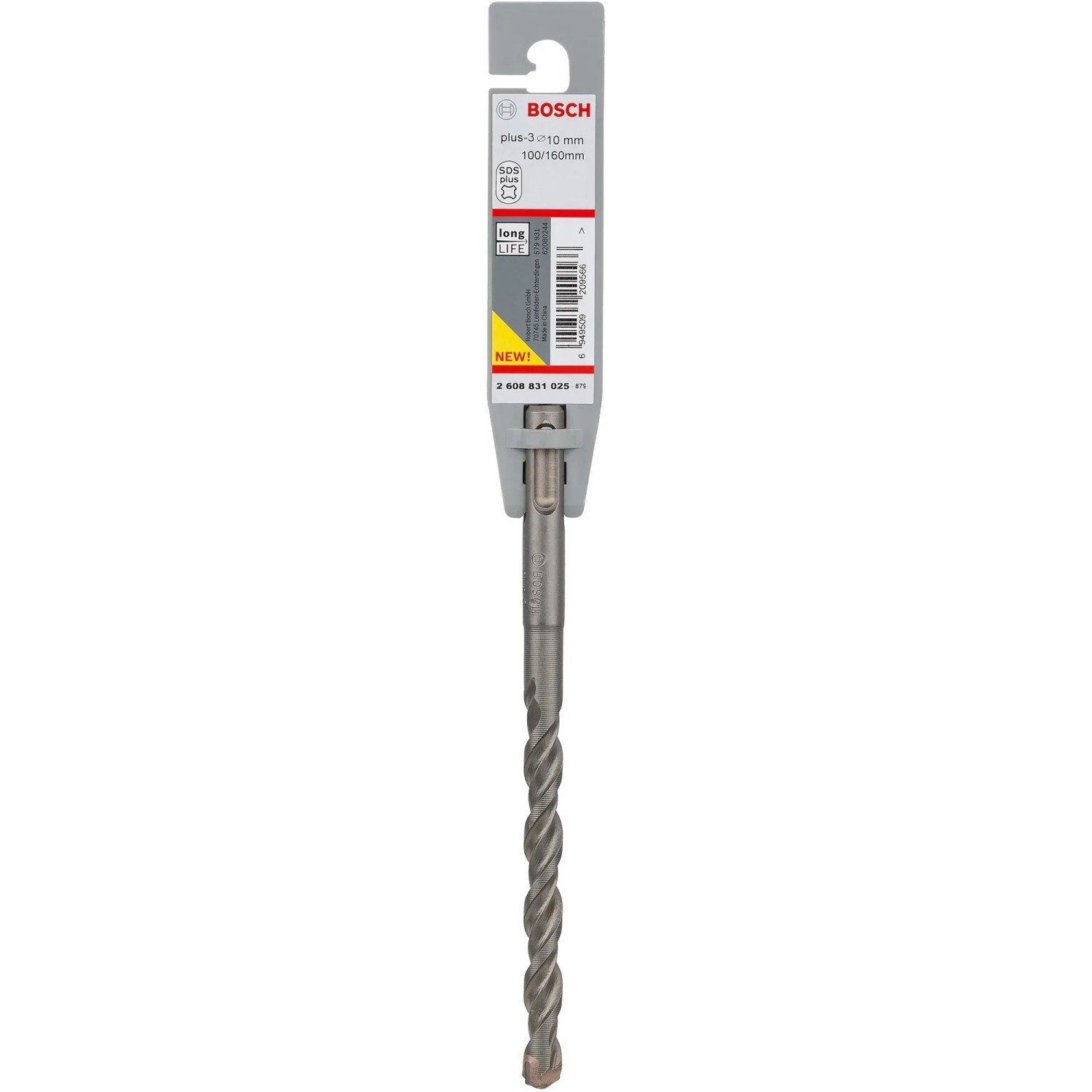 Levně Bosch Spirálový vrták pro vrtací kladiva SDS Plus-3, 10 x 100 x 160 mm