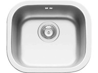 PYRAMIS Nerezový dřez KIBA SQUARE 1B hladký, 40 x 34 cm