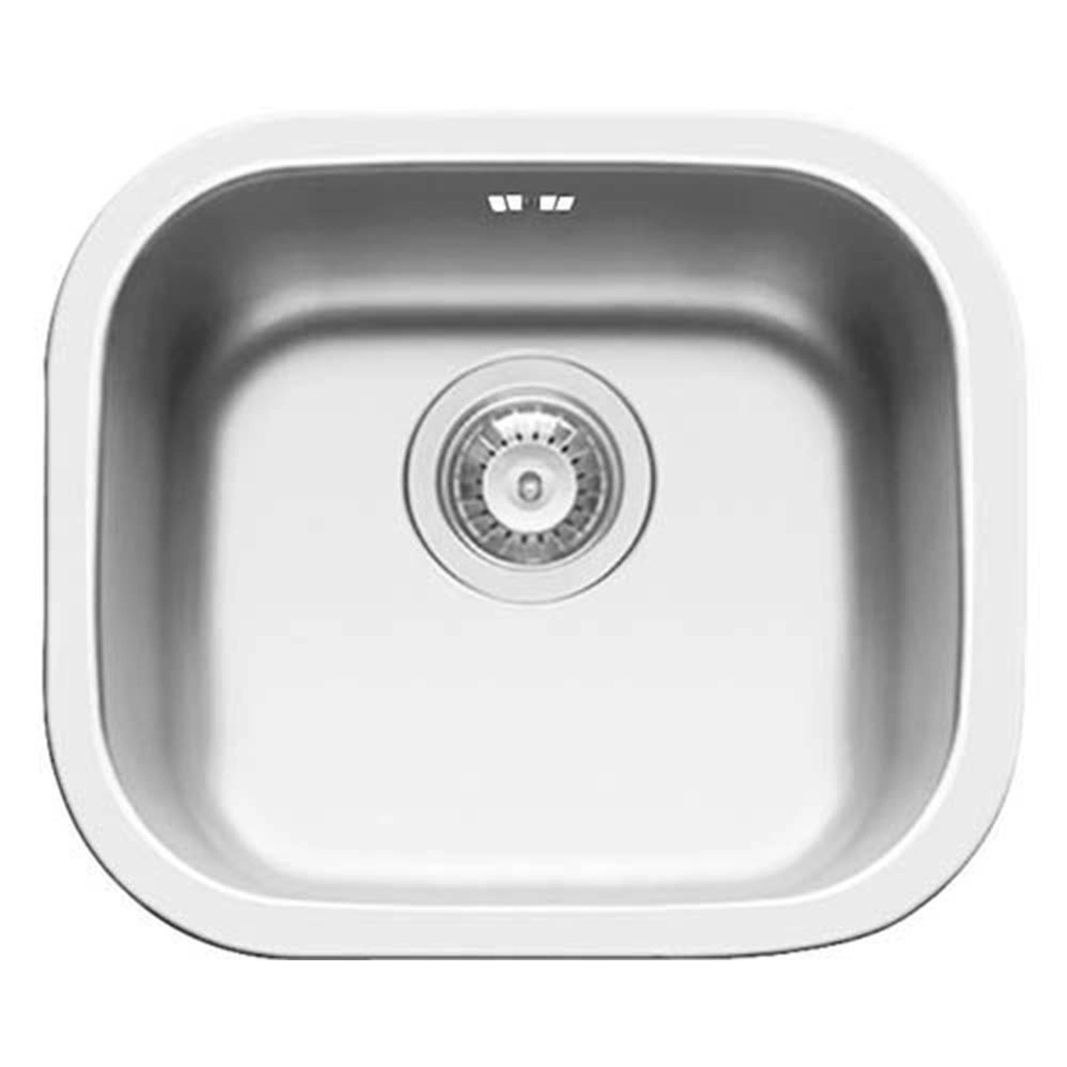 PYRAMIS Nerezový dřez KIBA SQUARE 1B hladký, 40 x 34 cm