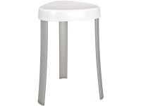 Wenko Koupelnová stolička Corrente hliník / plast bílá