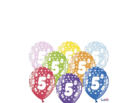 PartyDeco Balón latexový metal 30cm 