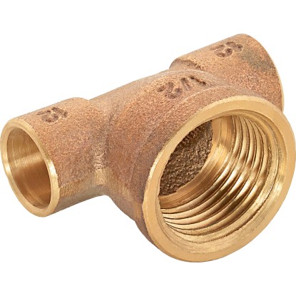 OBI Pájecí T-kus 12 mm x 18,6 mm (Rp 1/2) červený bronz
