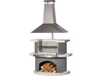 Buschbeck Zahradní grilovací krb Zürich s nerez komínem, 110 x 65 x 197 cm Buschbeck Zahradní grilovací krb Zürich s nerez komínem, 110 x 65 x 197 cm