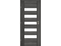 Voster Rámové falcové interiérové dveře BERGAMO 10, 3D fólie, antracit, 60 L Voster Rámové falcové interiérové dveře BERGAMO 10, 3D fólie, antracit, 60 L