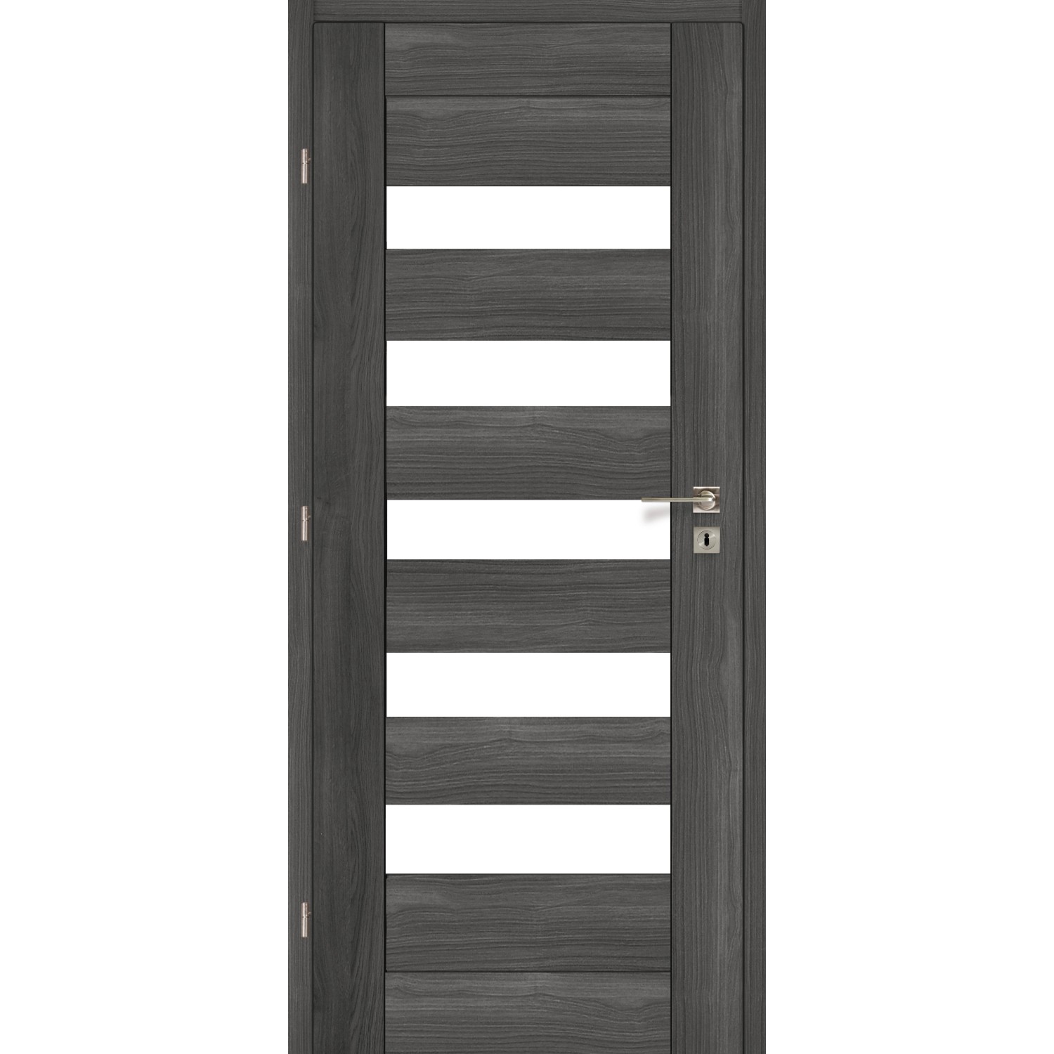 Voster Rámové falcové interiérové dveře BERGAMO 10, 3D fólie, antracit, 70 L