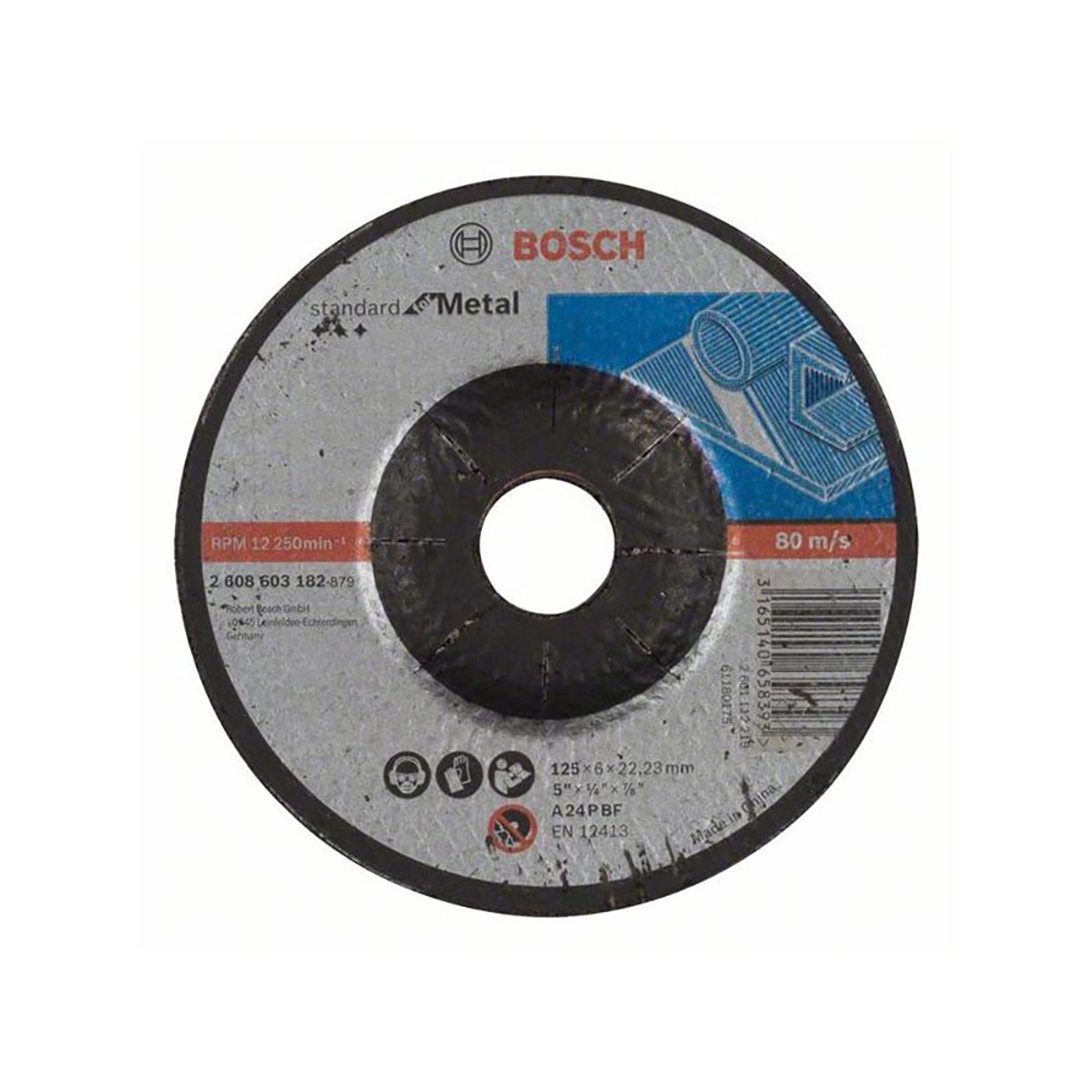 Bosch Kotouč hrubovací profilovaný, Standart for Metal 125 mm