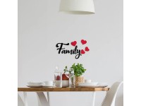 Crearreda Samolepicí dekorace, 3D nápis - Family, 1 arch, 15 x 31 cm Crearreda Samolepicí dekorace, 3D nápis - Family, 1 arch, 15 x 31 cm
