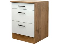 Flex-Well Kuchyňská skříňka Vintea spodní, zásuvky, 60 x 85 x 57,1 cm