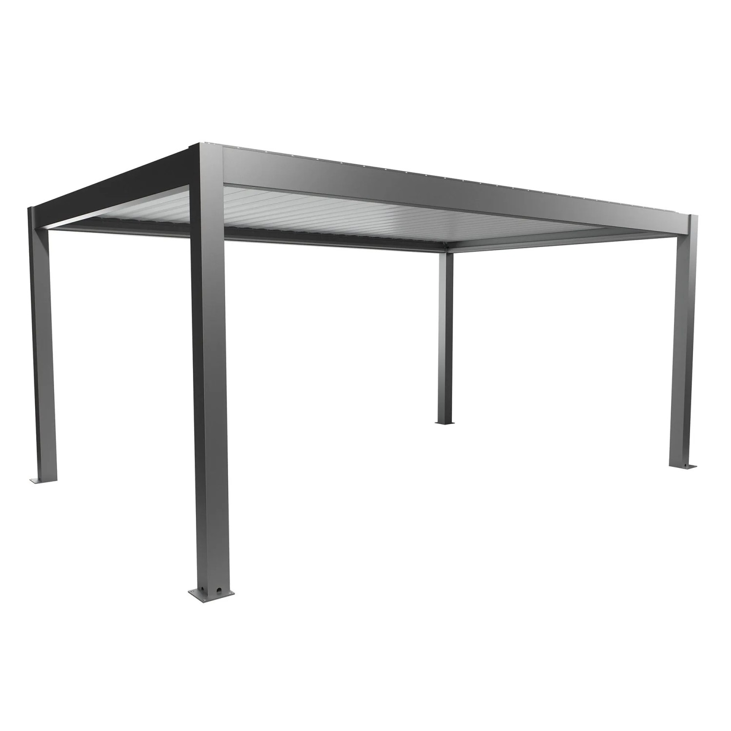 Biohort Pergola 5,5 x 3,5 křemenově šedá/bílá 552,5 x 367,5 cm