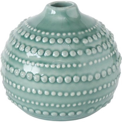 Boltze Váza Meruna zelená pr. 11 x 10 cm