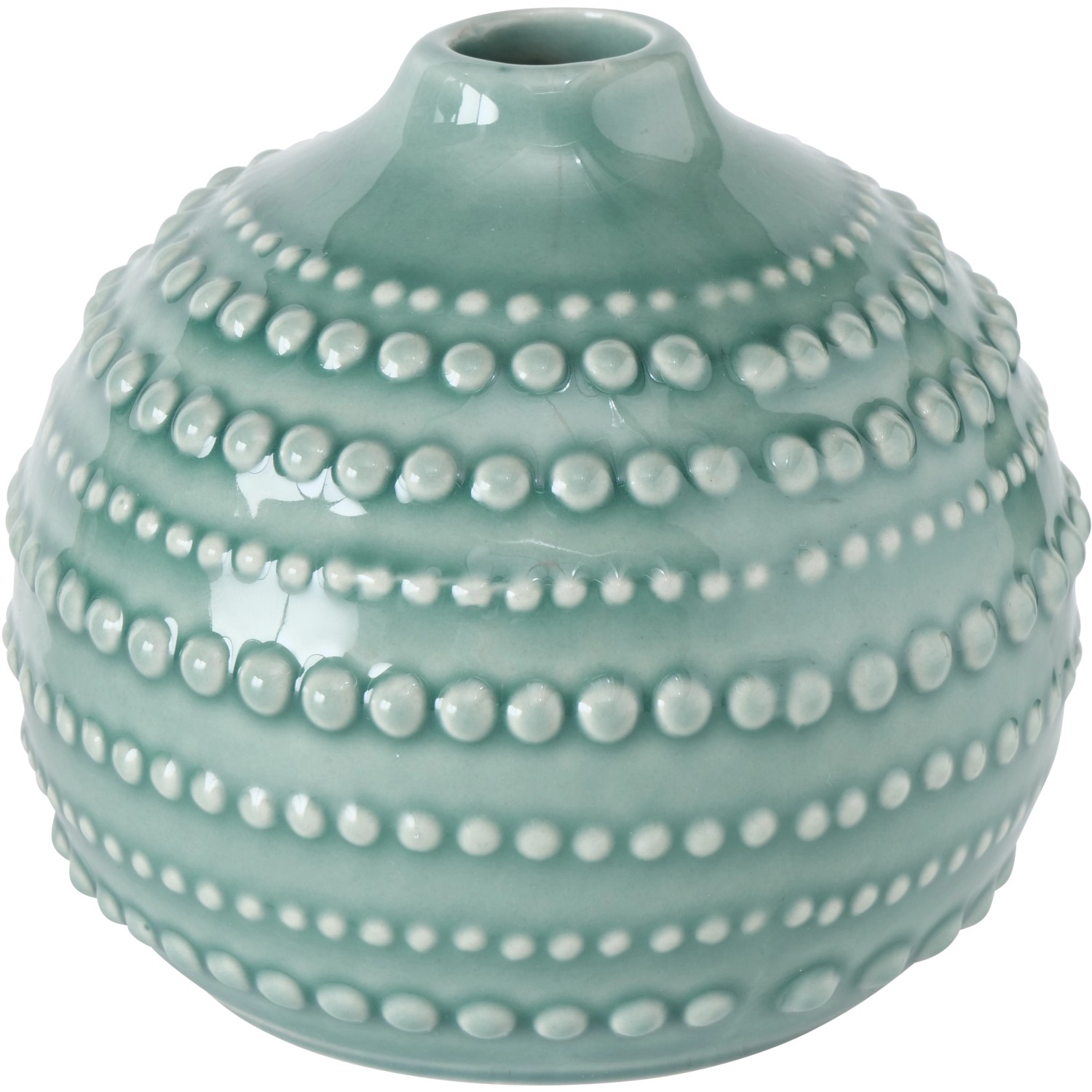 Boltze Váza Meruna zelená pr. 11 x 10 cm