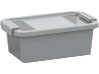 Bi Úložný box XS, šedý 10 x 16 x 26,5 cm