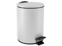 Spirella Nášlapný odpadkový koš Adelar, bílá matná, 3 l