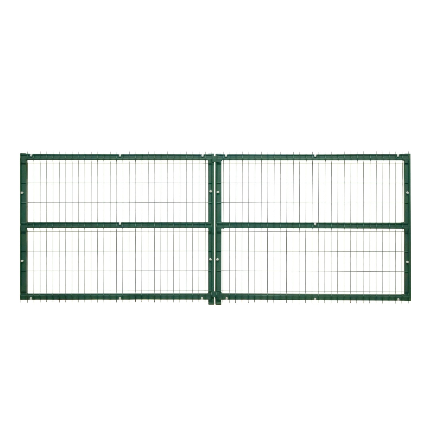 JARMEX Dvoukřídlá brána PPS RAL 6005 zelená 1500 x 4000 mm