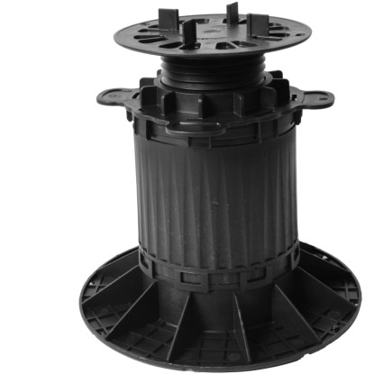 Černý nastavitelný terasový podstavec GS (170-270 mm) pro pokládku desek.