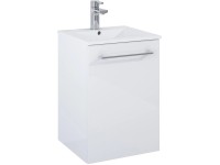 Maximus Skříňka pod umyvadlo Cheese, 1 dvířka, bílá + stříbrné úchytky, 40 cm Maximus Skříňka pod umyvadlo Cheese, 1 dvířka, bílá + stříbrné úchytky, 40 cm