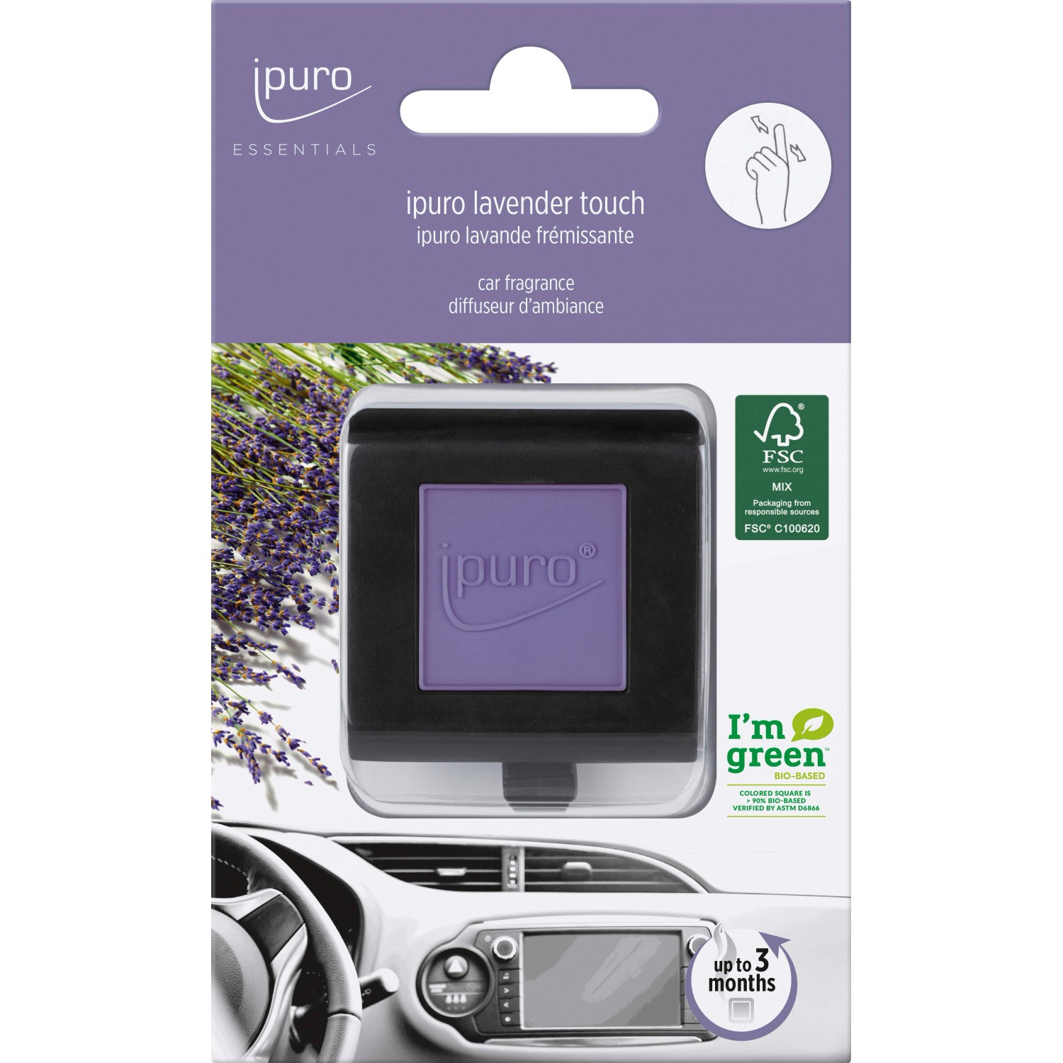 ipuro Essentials Lavender Touch vůně do auta 1 ks