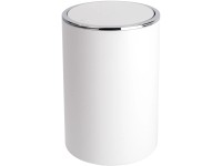Wenko Kosmetický odpadkový koš s výkyvným víkem Inca, bílá, 5 l