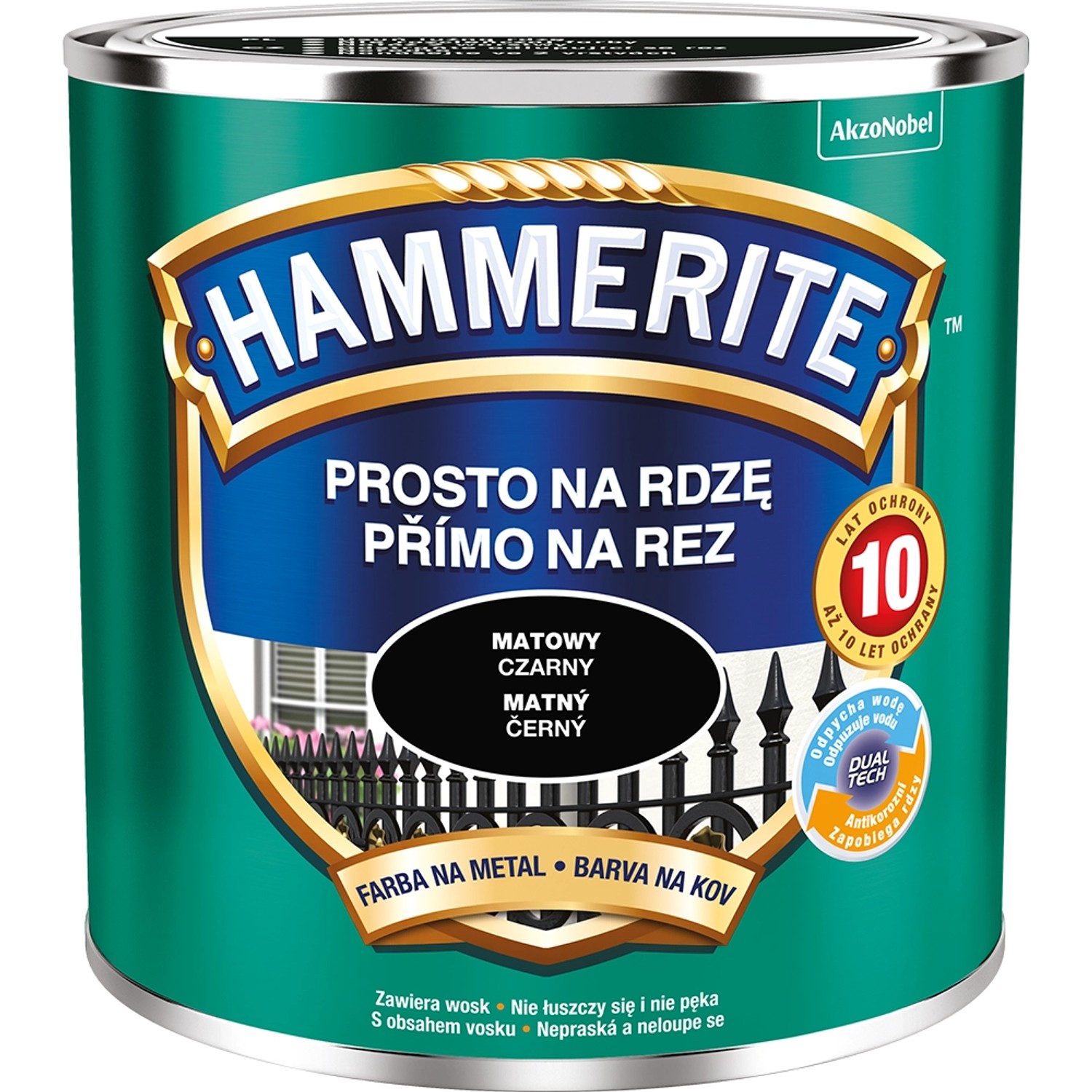 Hammerite mat černá 0,25 l